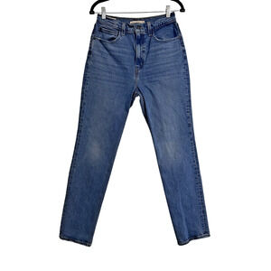 Levis 70s High Slim Straight Jeans Womens 28 Blue Denim Classic Vintage Style